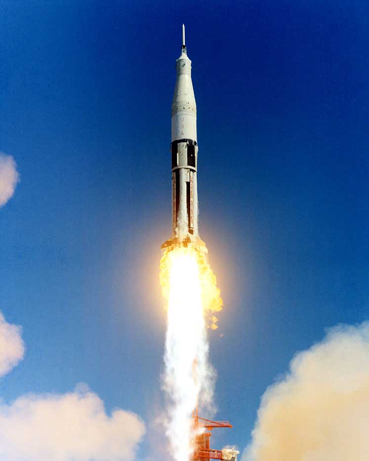Today in 1966, AS-201 launched on the first unpiloted, suborbital flight of a Block I Apollo Command/Service Module. The mission was a test of the Saturn IB launch vehicle and the Apollo CSM.