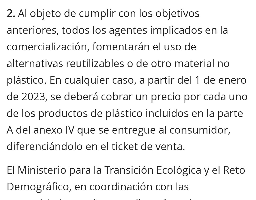 pablogvazquezz's tweet photo. Cuando en determinados establecimientos abiertos al público se anuncia q por la Ley de Economía circular se suben precios NO es por el IMPUESTO ESPECIAL AL ENVASE PLÁSTICO NO RECICLADO, es por lo dispuesto en el art. 55.2 de esa Ley ⬇️⬇️ https://t.co/4KflkAlSdm