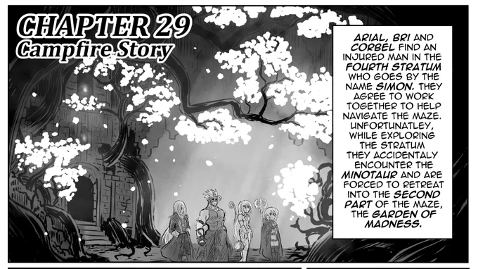 CHAPTER 29 of my comic DOWNTOWN DUNGEON is now up early on PATR30N! 
This chapter is a bit more laid-back and wholesome compared to the action packed nature of the previous chapter. I hope you enjoy! 