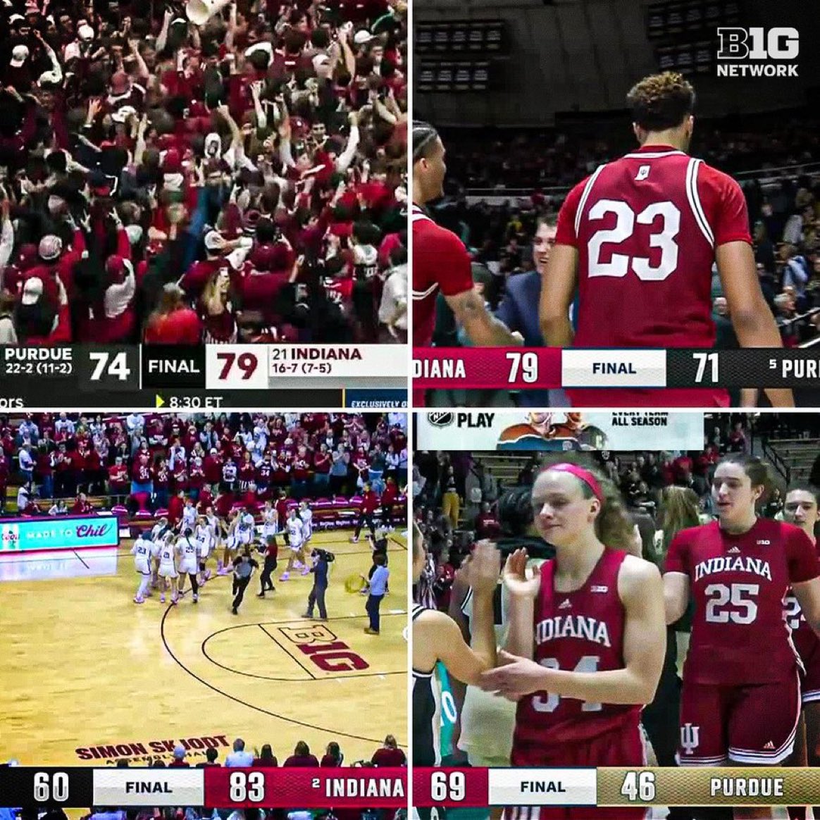 First double sweep since 1982-1983 season #IUB