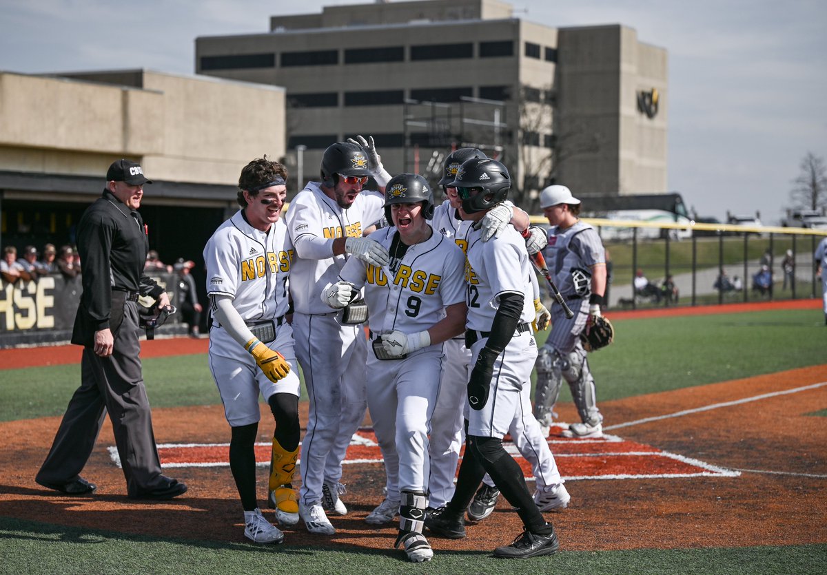 NKUNorseBSB's tweet photo. So @LMack85 decided to just GO OFF in the FIRST INNING!😮

2-for-2, 2 HR (BOTH GRAND SLAMS), 8 RBI, 2 R

#NorseUp | @keetont34 (📸) https://t.co/qy54zkPHg6