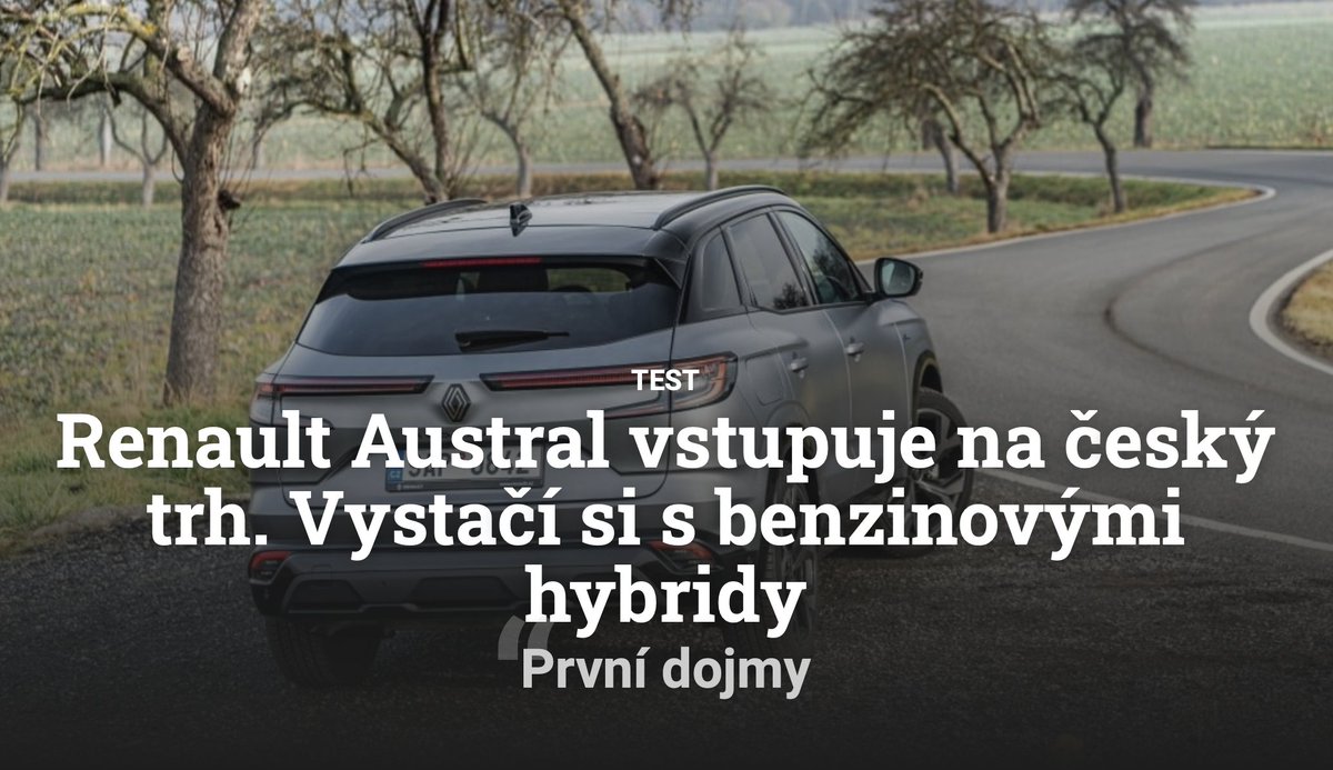 fDrivecz's tweet image. Co říkáte na Renault Austral, který si vystačí už jen s benzínovými hybridy? Naše první dojmy naleznete zde: fdrive.cz/clanky/test-re… 

 #hybrid #mildhybrid #Renault #RenaultAustral @renault_cz