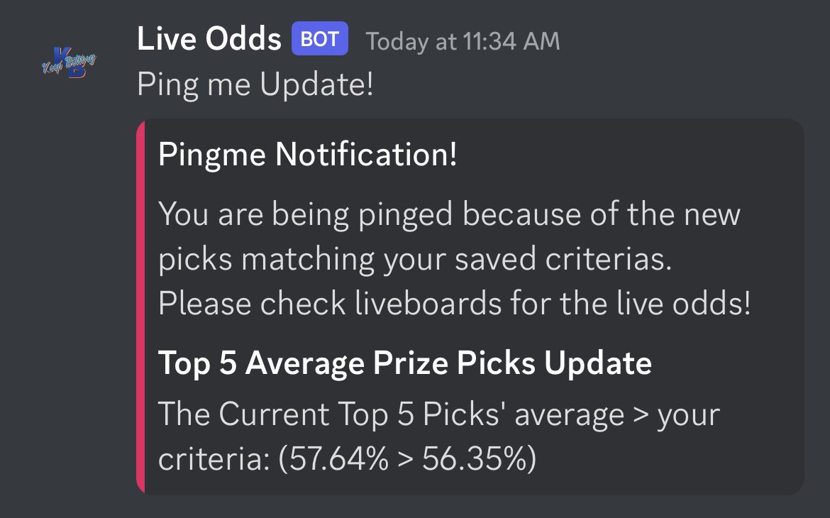 CorbieBO's tweet image. We’re building out tools that I use daily to place better wagers &amp;amp; know that the community will love

1️⃣ DFS Ping System

An absolute game changer for Prizepicks or Underdog bettors

Along with a live odds screen, a bot will dm you INSTANTLY as valuable square combos occur
