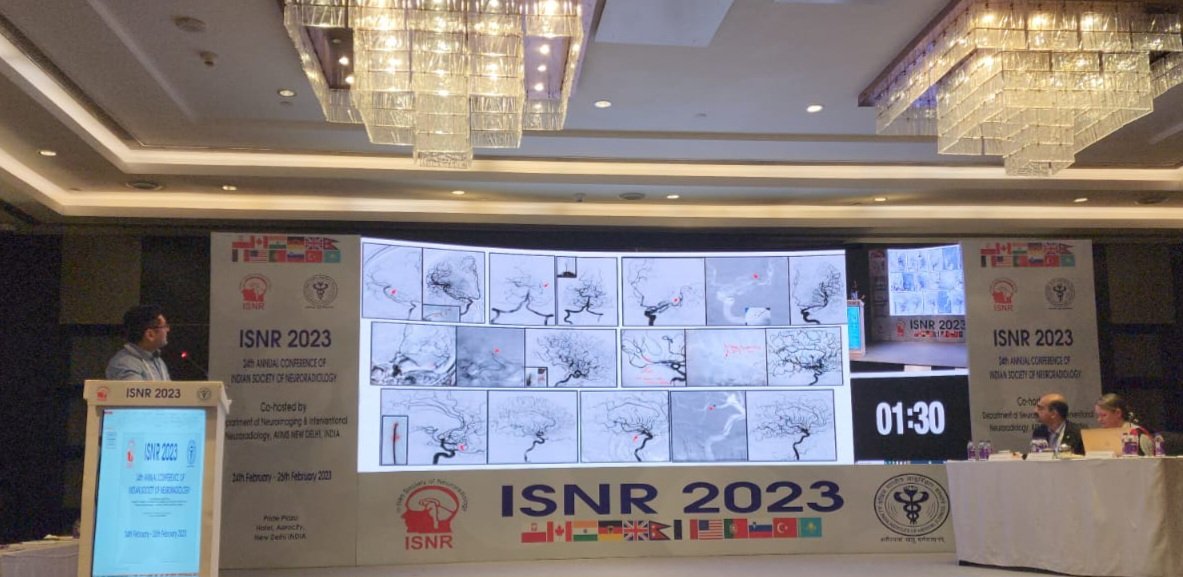 ISNR 2023 Great academic meeting, Great people, Great content !!
Delivered a talk on Solumbra Technique in MeVO - P'inching the clot 

#Neurointervention 
#stroke