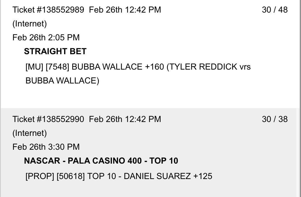 UnicornPicks's tweet photo. Cooked up these plays for @Rybo41 . Looking to rebound this week from the 500. #TimeToCash https://t.co/XO4fSi2EAA