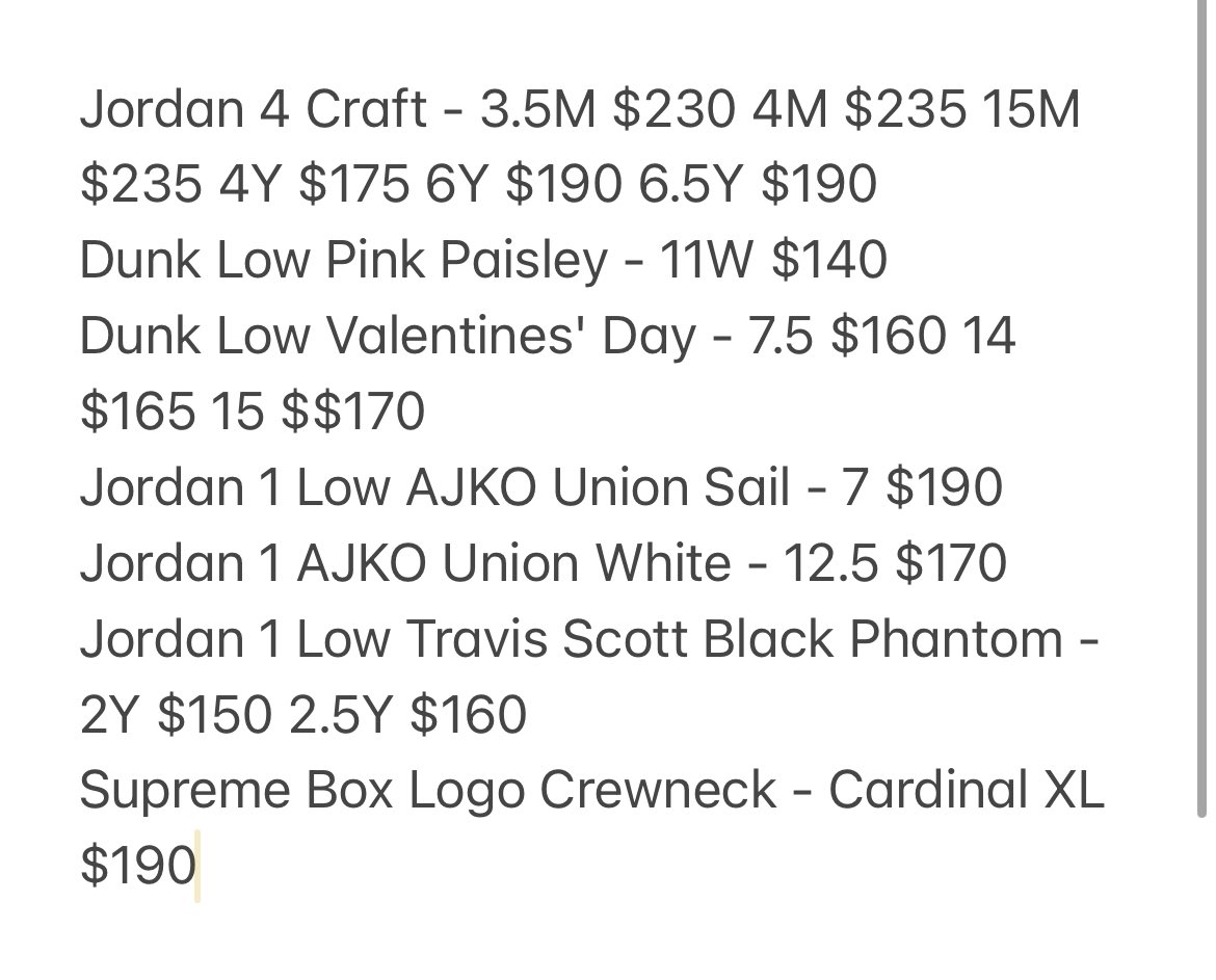 All pairs in hand ready to ship - DM offers or questions 

Add $8 for shipping or provide label