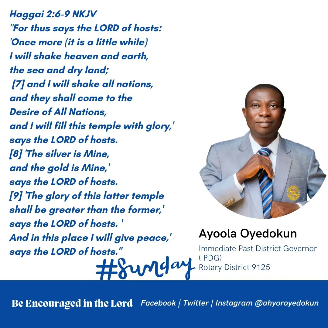 ahyoroyedokun's tweet image. Good day and have a Happy Sunday.

#sundayword #churchlife #bibleversedaily #happysundayeveryone
