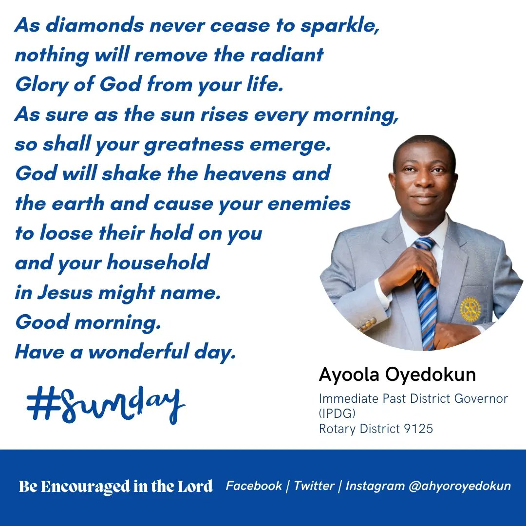ahyoroyedokun's tweet image. Good day and have a Happy Sunday.

#sundayword #churchlife #bibleversedaily #happysundayeveryone