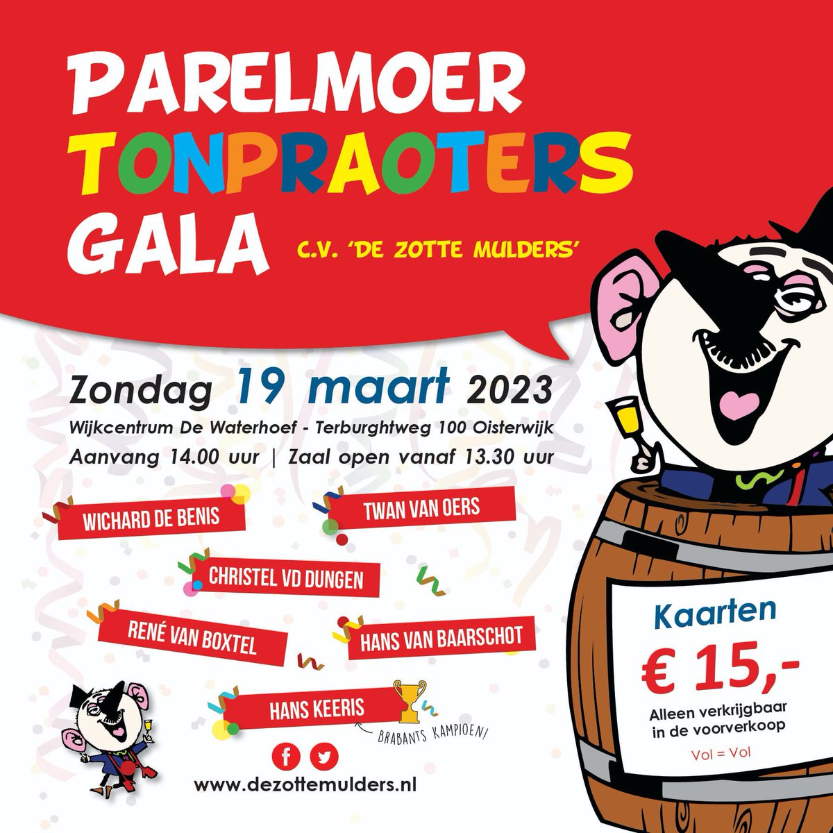 #Tonpraten #oisterwijk #brabantskampioen #hanskeeris #zottemulders #dollekesgat #halfvasten