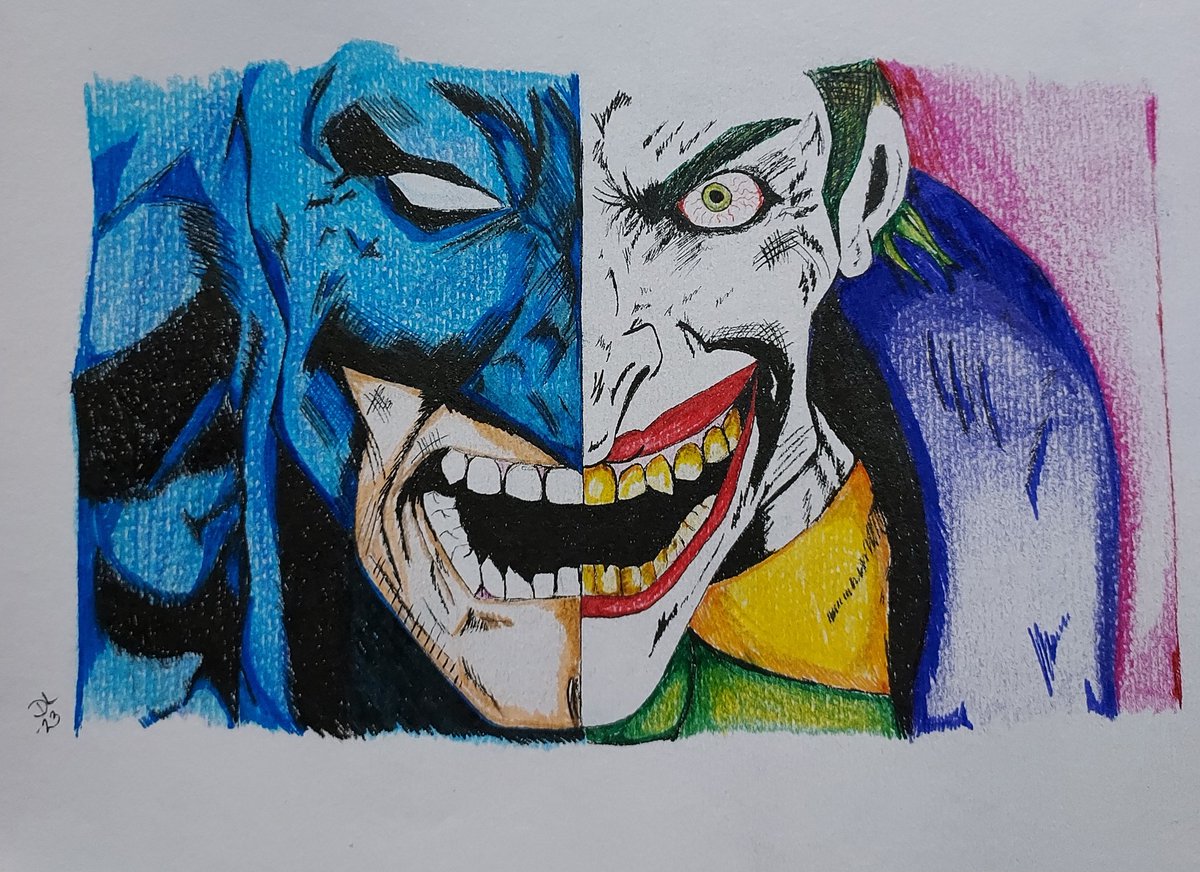 Artist_Dlayne's tweet photo. Batman and The Joker Art

#batman #joker #dccomics #art #artist #fanart #drawing https://t.co/bJr1PyVtC3