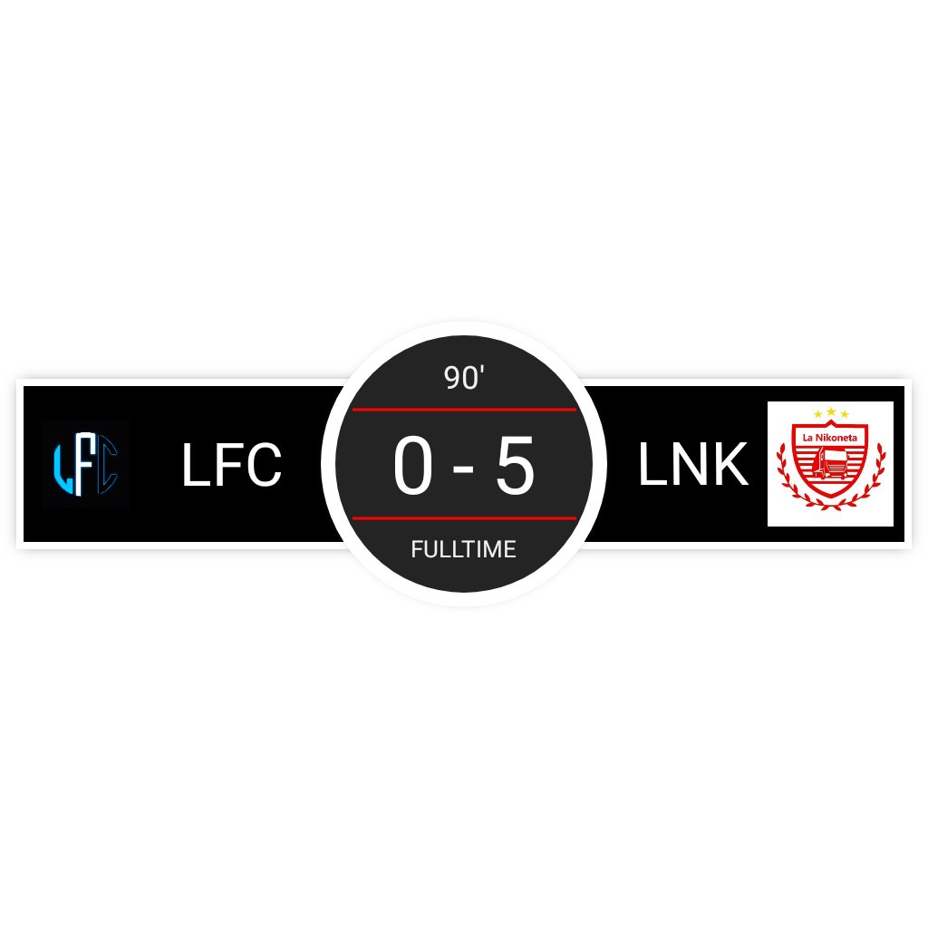 🔚Fin del partido, 0-5 <a href="/LaNikoneta/">LaNikoneta</a> en el último partido de la pretemporada.