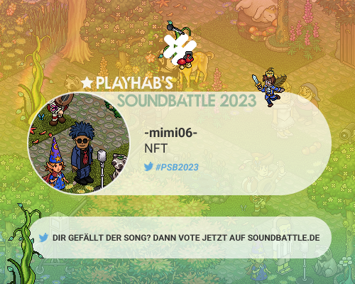 playHabFM's tweet photo. Dir hat @mimi_habbo Song gefallen? Na dann ab zum Voten!
#PSB2023 #playhabfm #Karaoke #Habbo #SB23 
@De_Habbo

https://t.co/jTm9GsuLse https://t.co/178y44L9bF
