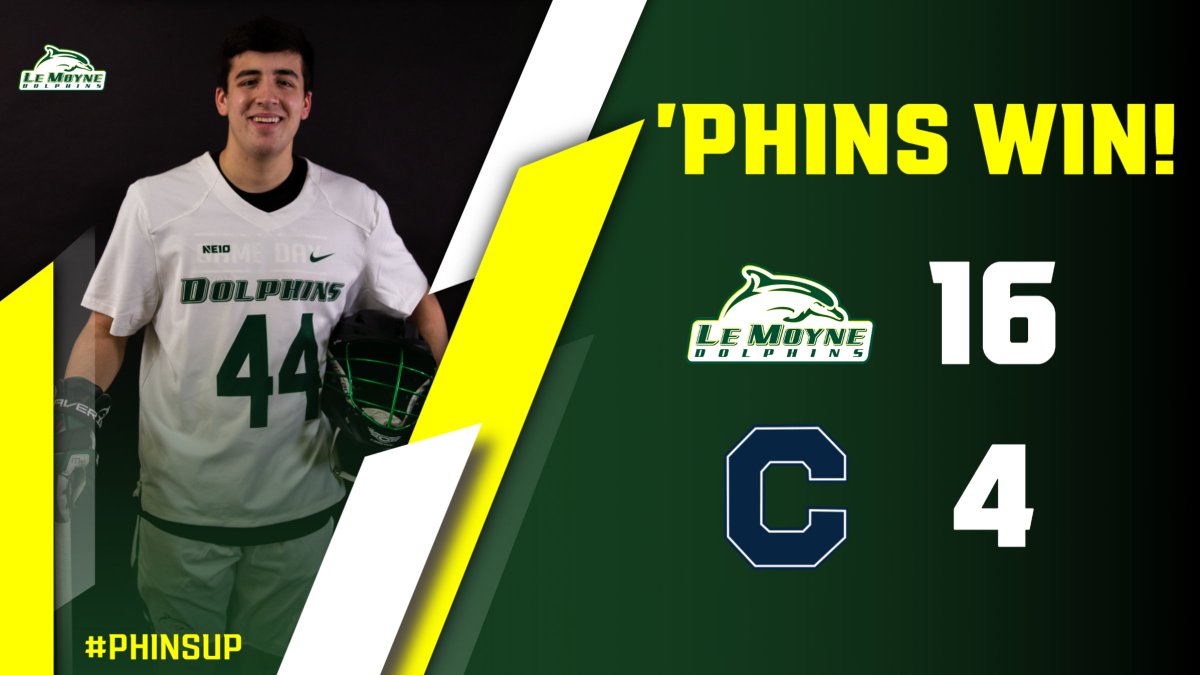We registered a 16-4 win over Catawba! Benedict finished with four goals, Frechette (2g, 2a) and Lambert (1g, 3a) each had four points, Caves scored three goals and Taylor and Van Epps each had two goals. #PhinsUp