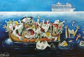 “Guernica 2015” (Javcho Savov). #Crotone #naufragio #lampedusa #solidarityAndResistance