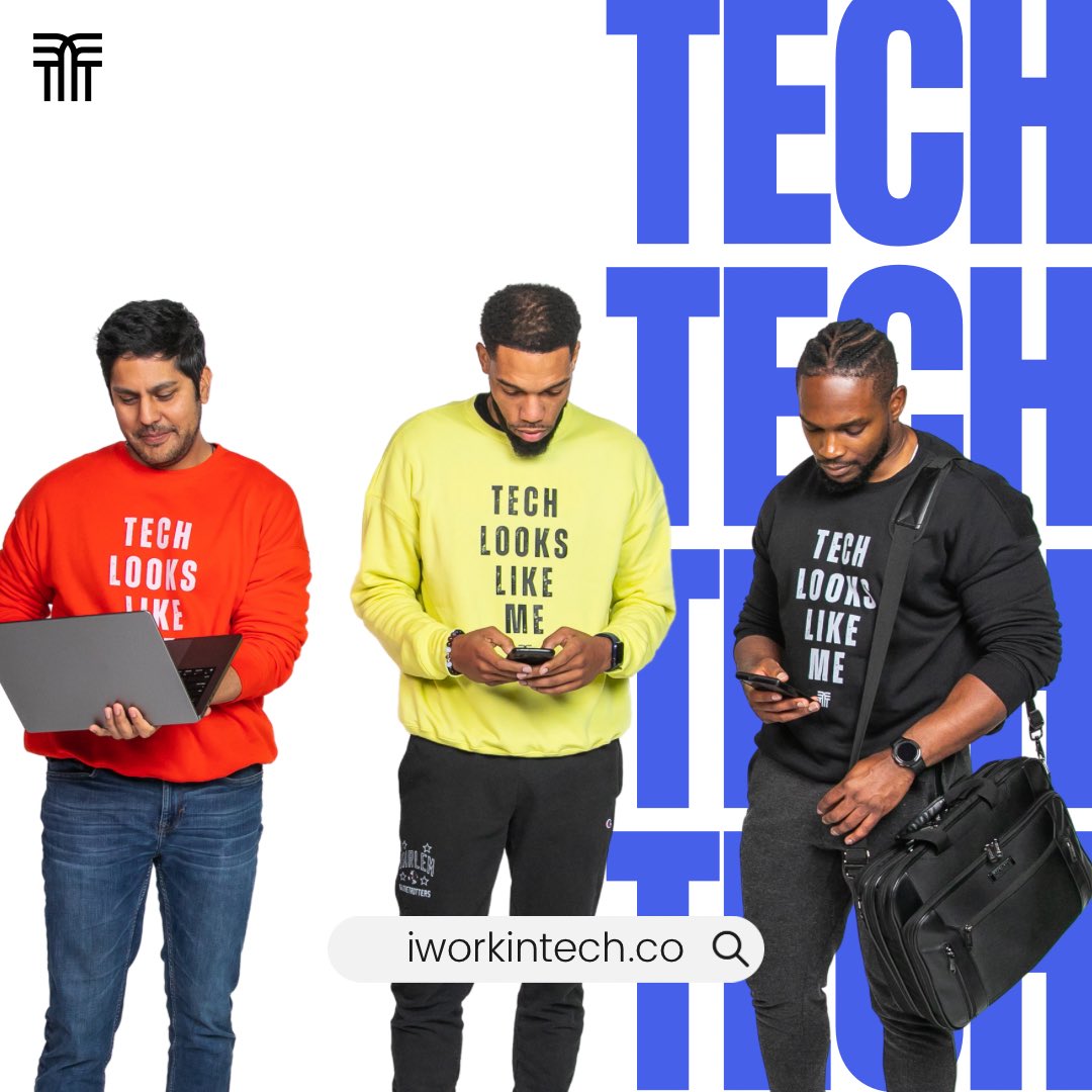 youworkintech's tweet photo. The fellas handling business. Shop our new Tech Looks Like Me™️ crew neck sweatshirts at https://t.co/IGgxojVDHW 
.
.
#mensfashion #techlookslikeme #officialuniformoftech #techgeek #entrepreneurship #techblogger #techbro #diversityintech #latinx #afrotech https://t.co/s7TzpWkrRR