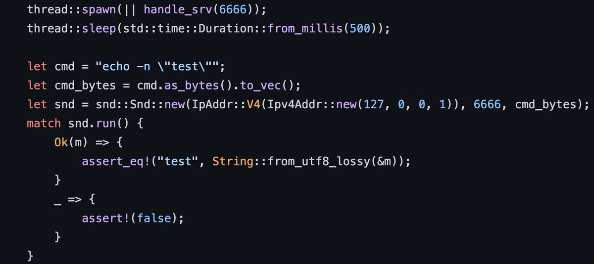 0xor0ne's tweet photo. recmd is a simple tool implemented in #Rust for executing commands on remote hosts with communications encrypted and authenticated using ChaCha20-Poly1305
Github repository: https://t.co/lOw9u6Y9Qh
#redteam #infosec #cybersecurity #tool #recmd #rustlang https://t.co/AlSPX8DET9