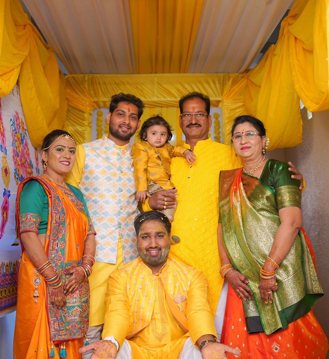 Haldi Rasam brings the brightest colors of everyone together.😍💛 
Glimpse of Ganesh Sthapana, Gruh Shanti & Haldi ceremony. 

#haldiceremony #weddinghaldi #weddingevent #chintankishivani #yaariforever