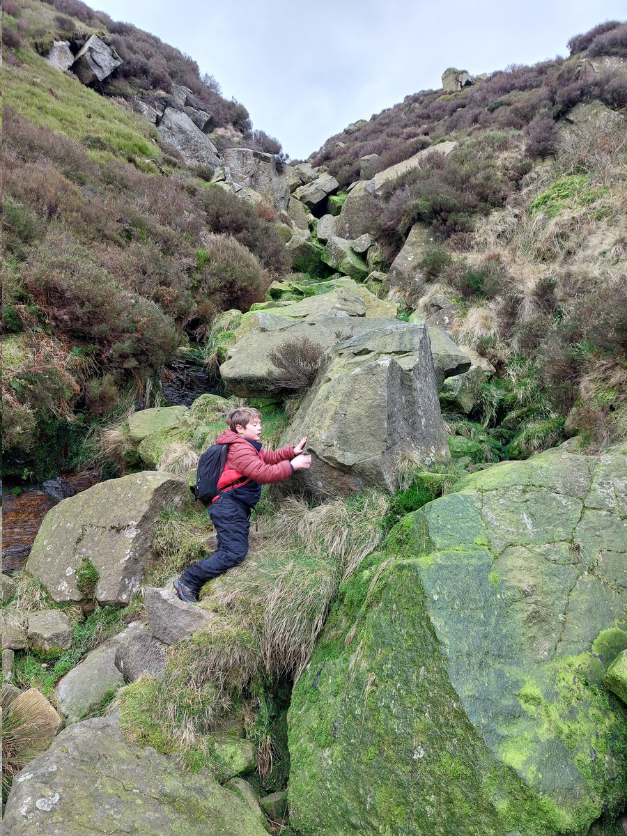 NikkiSatchwell's tweet photo. Marks leg's may be tired tomorrow after today's 10 mile hike and scramble up to kinder scout! Incredible day ❤️ #hiking #peakdistrict #kinderscout #thesatchwellspeakadventures @LeasStAndrews @LeasinghamScout https://t.co/1IAhguxdhn