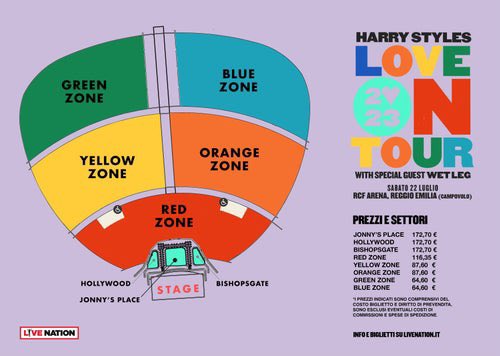 Happily_7's tweet photo. Harry’s final show of tour will be at the RCF arena in 🇮🇹 this July &amp; capacity will be a massive 100.000 people. 

It’s the largest outdoor music venue in Europe, only opened its new doors in 2020 (it also has a 5% tilt which ensures good views from all spots) 🏟️

Gonna be GOOD🥳 https://t.co/jisM0PJxPo