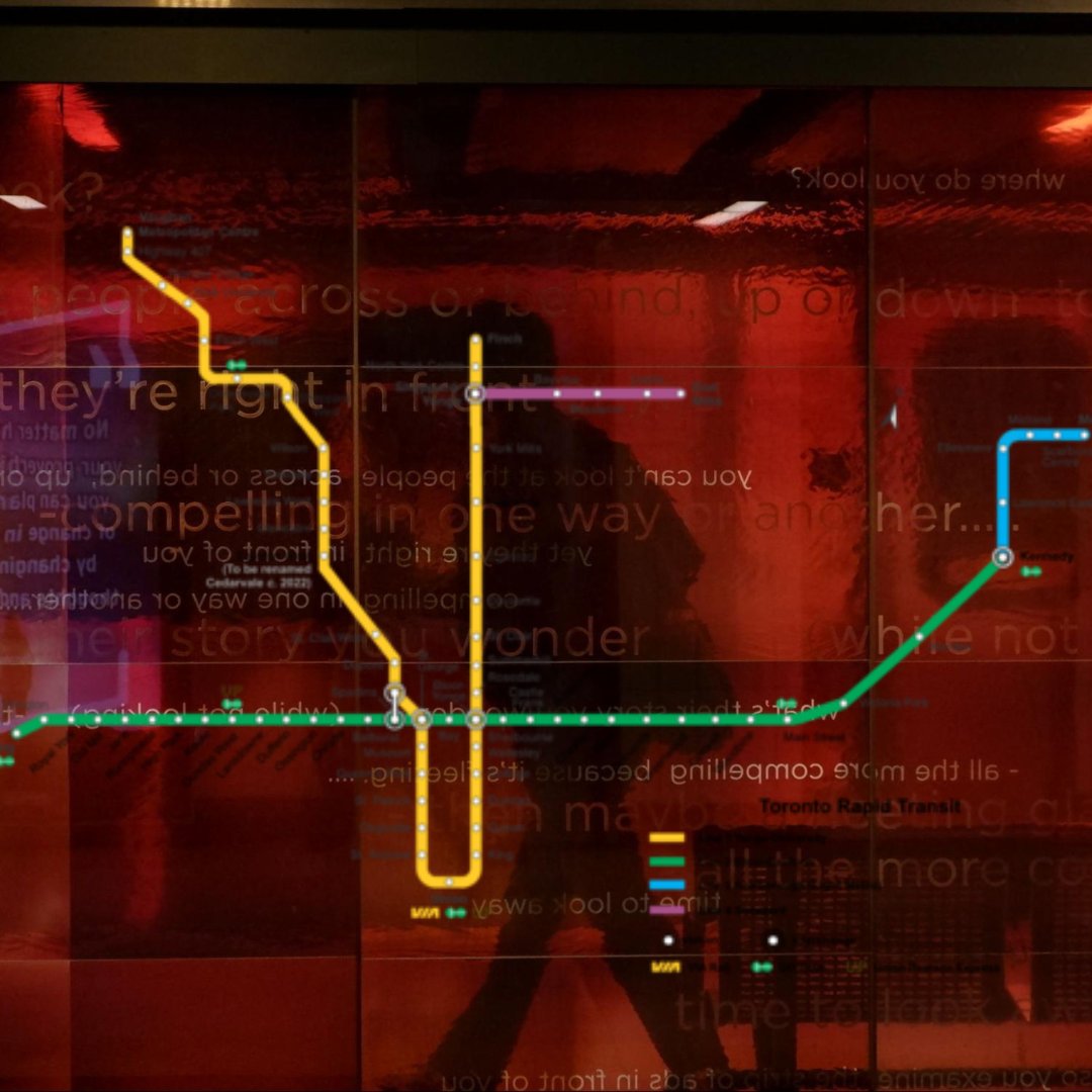 What thoughts consume you as you stare at the eccentric artworks that live on the underground walls of the TTC?

Writers Calan Pittis and Hailey Ford highlight art and artists that bring creativity and curiosity into our daily commutes. 

Check it out: bit.ly/3xU0o9D