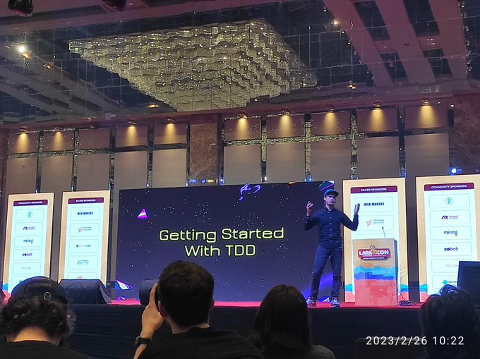 christophrumpel's tweet photo. I don't even know how to say thank you to @LaraconIN for these two days.

This event I will never forget 🙏 Thanks to the whole team and all the wonderful amazing attendees. What a community ❤️🇮🇳 #LaraconIN https://t.co/Yi070PMc19