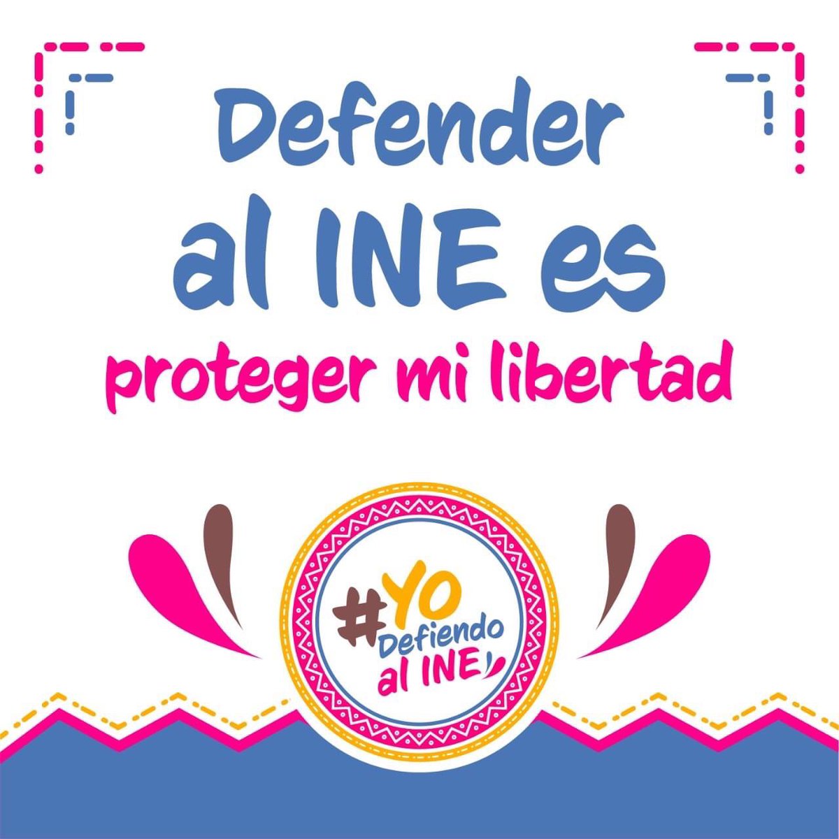 No permitiremos retrocesos en la vida democrática. El órgano encargado de organizar y dar transparencia a las elecciones es el <a href="/INEMexico/">@INEMexico</a> ciudadano #YoDefiendoAlINE Pido a la <a href="/SCJN/">Suprema Corte</a> defienda mi voto #MiVotoNoSeToca