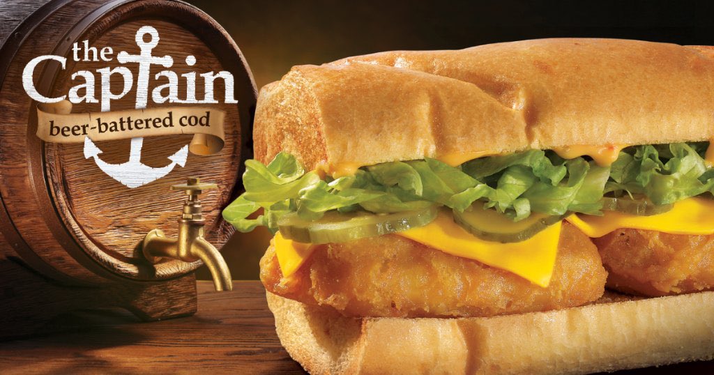 KenCarman's tweet photo. Oh Captain… MY CAPTAIN!! @getgo #Ad #beerbatteredcod #good https://t.co/aNG9PAMNfo