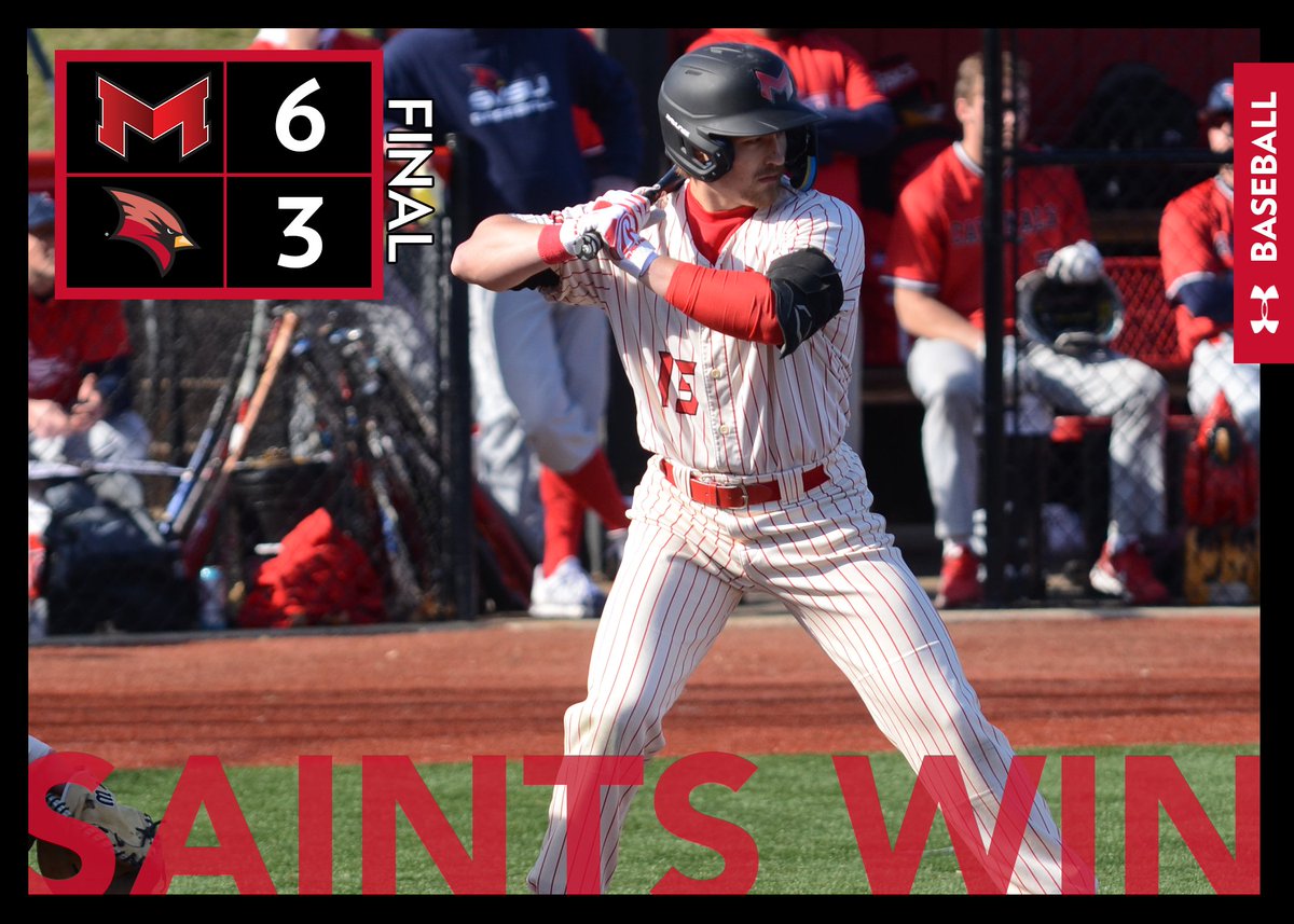 MaryvilleSaints's tweet photo. Zeb Roos' 5⃣ RBI day and strong pitching performances from Ryan Louck and Ben Prywitch gave @BaseballMU their first series win of 2023! #BigRedM #GLVCbase 

Recap: https://t.co/L0Vi0EW5dz https://t.co/ChXITvsa8M