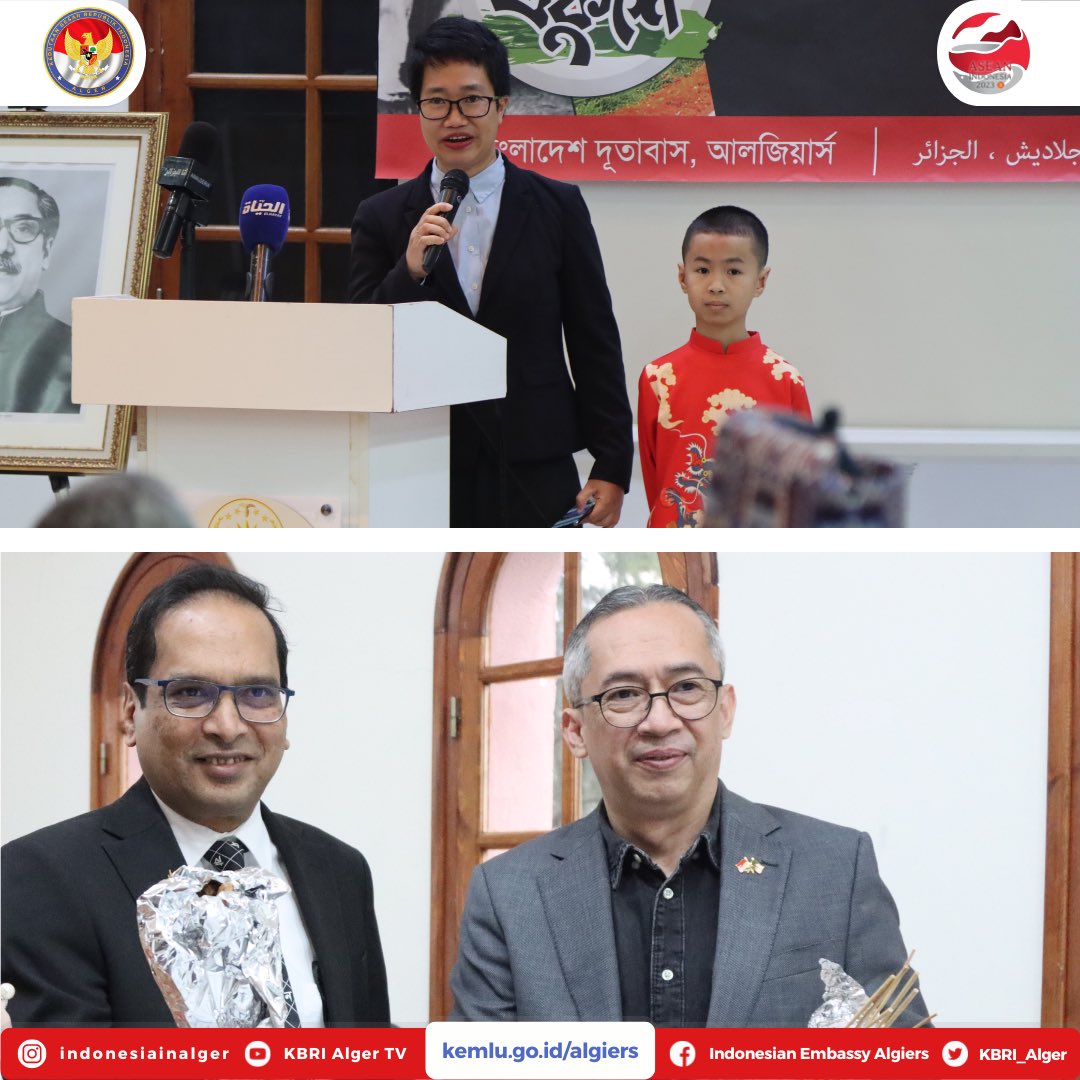indonesiaalger's tweet photo. On that occasion, the Indonesian Embassy in Alger participated in a fashion and dance show as well as a cooking demonstration which was directly demonstrated by the Indonesian Ambassador to Algeria.
#inidiplomasi https://t.co/ZfauDXOhAf