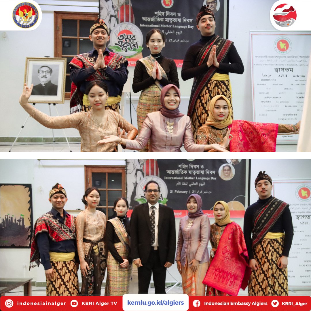 indonesiaalger's tweet photo. On that occasion, the Indonesian Embassy in Alger participated in a fashion and dance show as well as a cooking demonstration which was directly demonstrated by the Indonesian Ambassador to Algeria.
#inidiplomasi https://t.co/ZfauDXOhAf