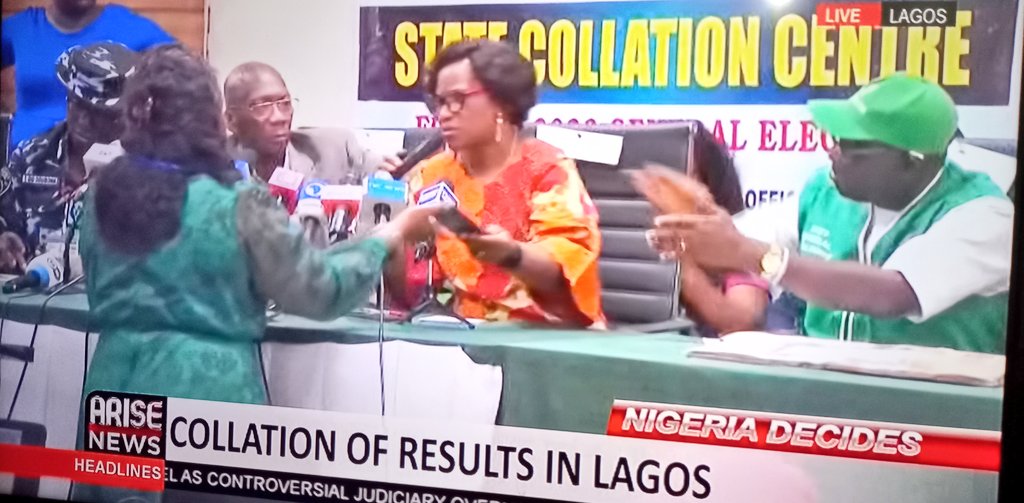 This Labour Party Ward agent just challenged the figures presented for an LGA. Her no was over 20k but they announced 9k.

She's been asked to step aside for a reconciliation. I like how she told the state returning officer, "pls ma, don't try that with me."

#ElectionResult