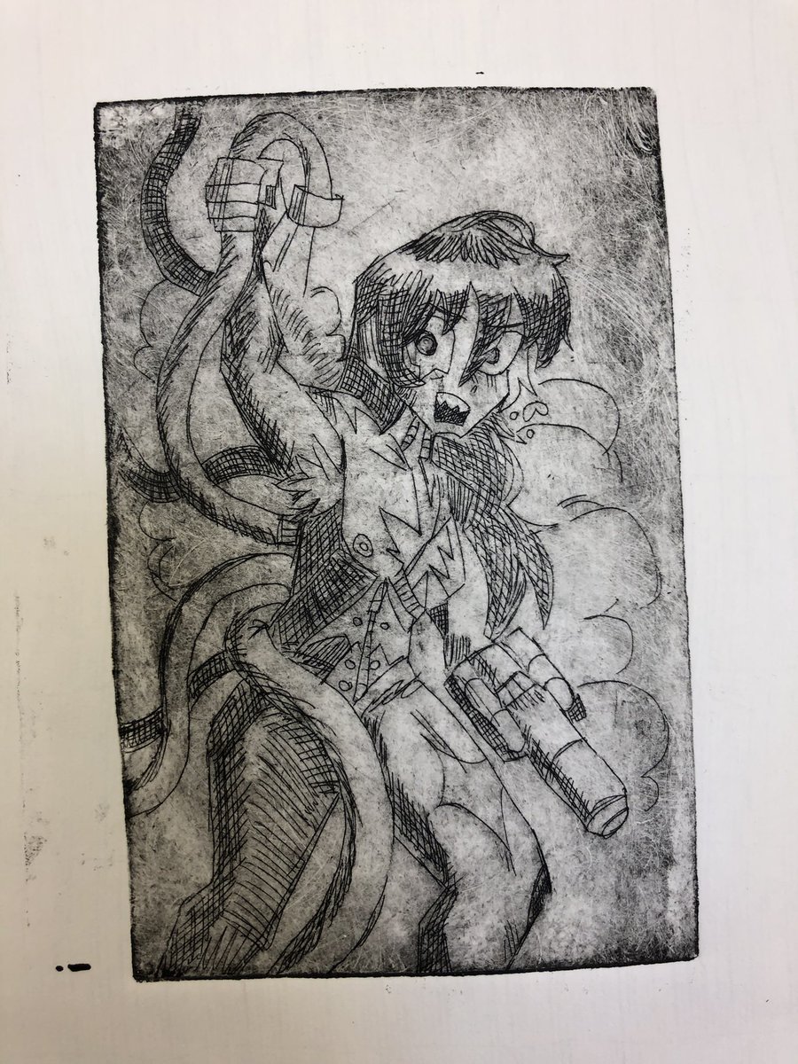 my intaglio proof came out good yippee 