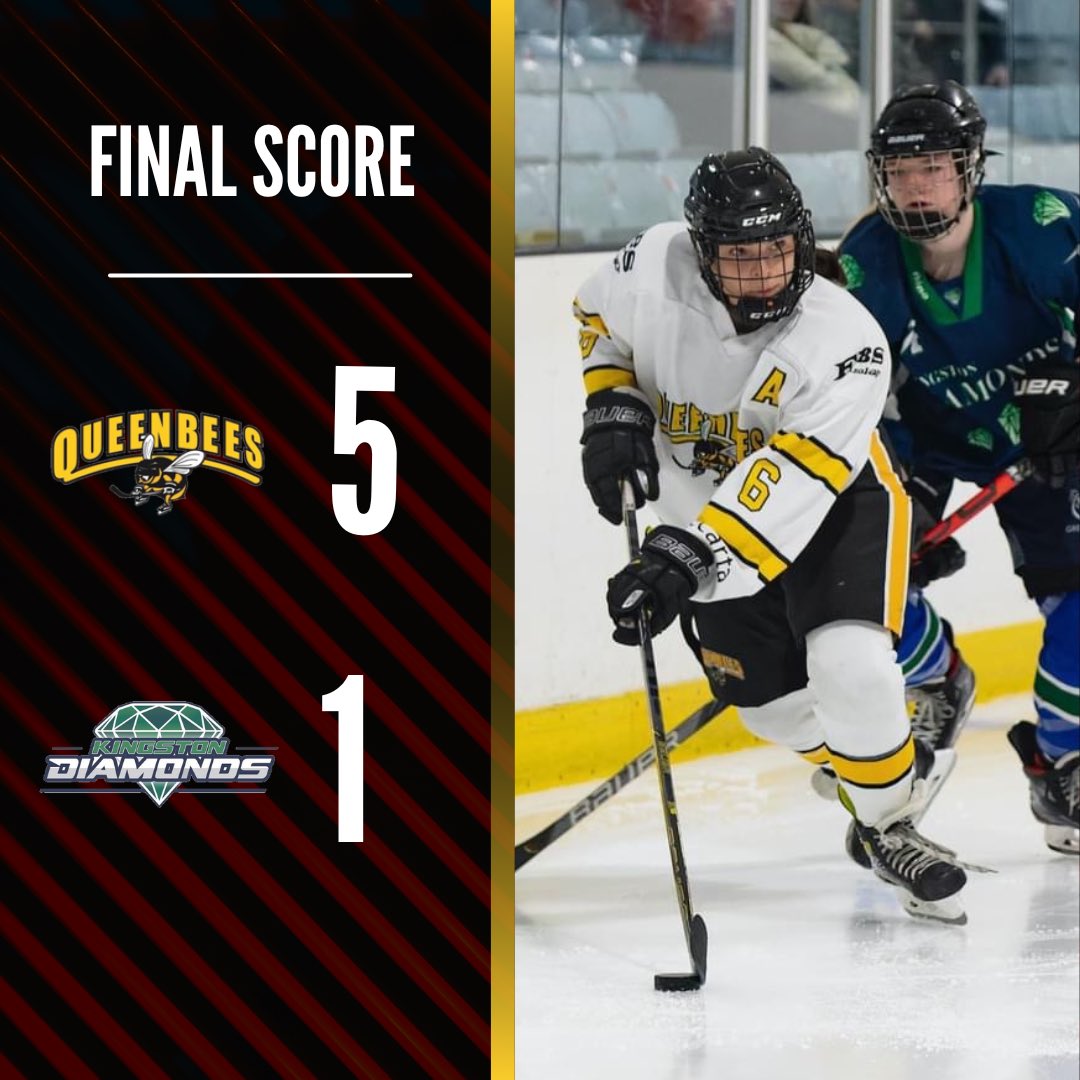Back to winning ways! 🤩
Goals from Newman x2, Giorgi, Lazarczuk and Sylvester. 
Player of the game- Chrissy Newman 

#QueenBees | #WomensHockey