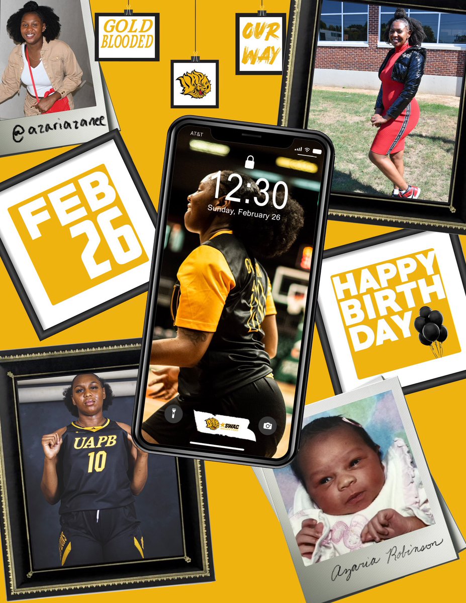 UAPBLionsWBB's tweet photo. 🗣 AZ’s BIRTHDAY
Join us in wishing @azariazanee a happy birthday!
🥳

#OURway #GoldBlooded #uapb #870 https://t.co/AQXCS8vuYh