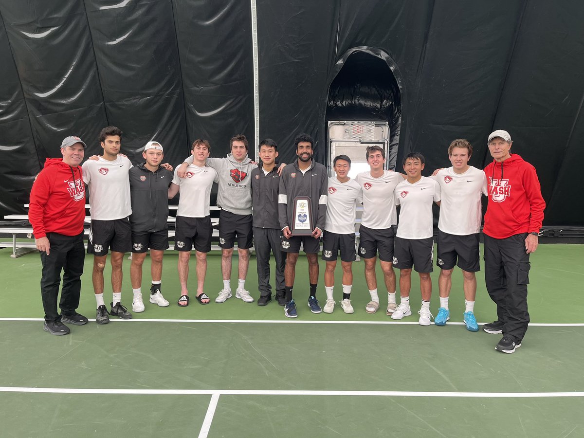 We are so proud of our guys <a href="/WashUmTennis/">WashU Men's Tennis</a> and cannot wait to see what they accomplish this spring!