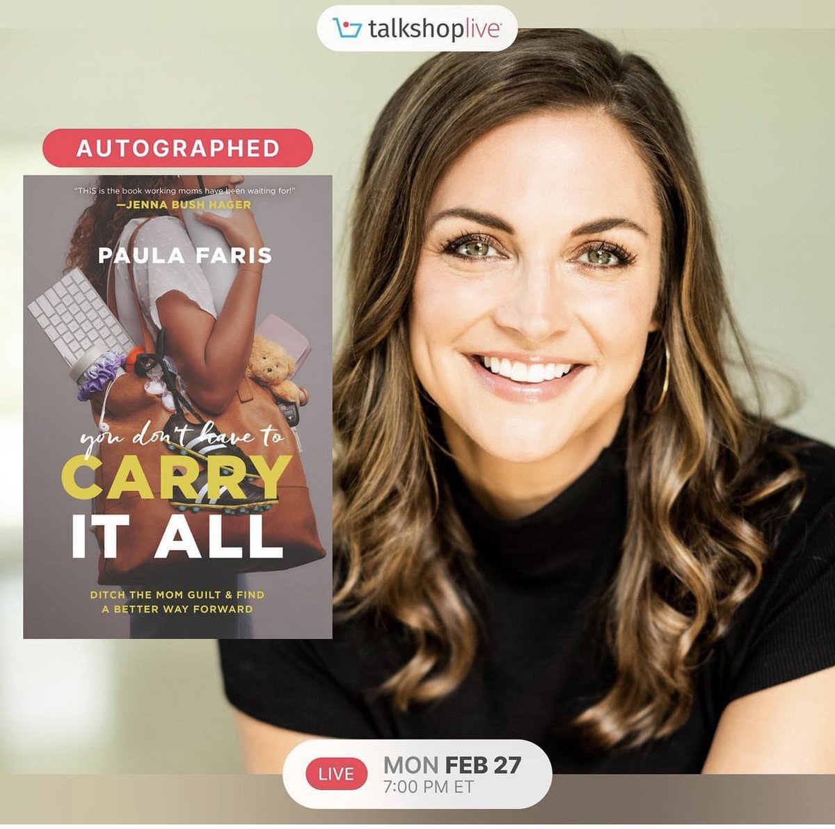 Join me tomorrow night for this online event: get an autographed copy of my new book, plus I’ll be answering all your questions in Q&A and giving away $500 in Target gift cards! Link here: talkshop.live/watch/ia4ShAcf…