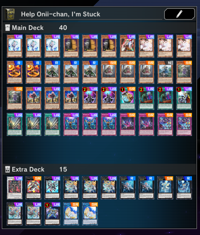 99xmkids's tweet photo. Dropping the Tourney, A lot of fun. Will need to improve this deck in a future run. Here is my Exosister Deck list #MCSWeek4 https://t.co/nFwcNTOKF9