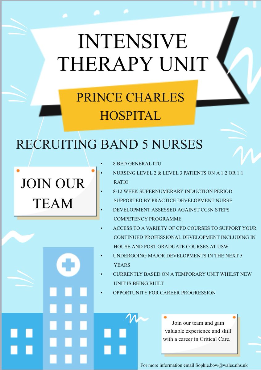 Welcome our twitter page. We look forward to sharing our news and achievements. If you think you would like to join our amazing team please contact our Professional development nurse, Sophie. 😁
