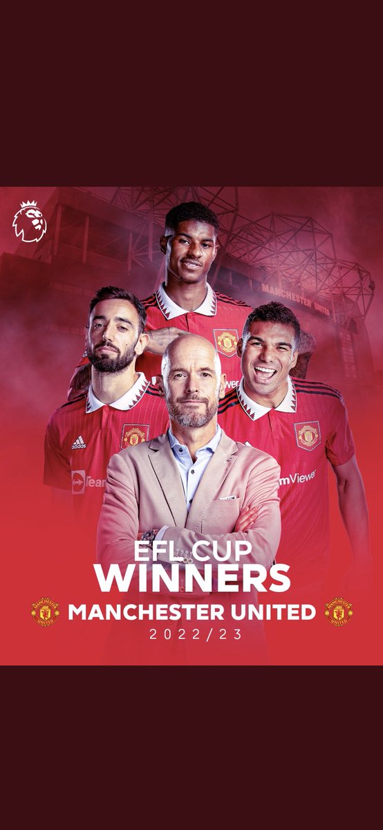 First 🏆 is ours, now let’s celebrate and chase the next ones! 🏆🏆🏆  #MUFC #CarabaoCup #CarabaoCupFinal