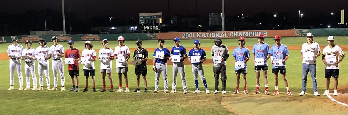 Congratulations to all the players that made the Georgiadis All-Tournament Team. ⁦<a href="/IMGABaseball/">IMG Academy Baseball</a>⁩ ⁦<a href="/WarhawksBB/">Seminole Baseball</a>⁩ ⁦<a href="/DunedinBasebalI/">Dunedin High School Baseball</a>⁩ ⁦<a href="/JWMitchellBase2/">JW Mitchell Baseball</a>⁩ ⁦<a href="/NEHIBaseball/">Northeast Baseball</a>⁩ ⁦<a href="/BocaCiegaBBTeam/">Boca Ciega Baseball</a>⁩ ⁦@BaseballFivay⁩