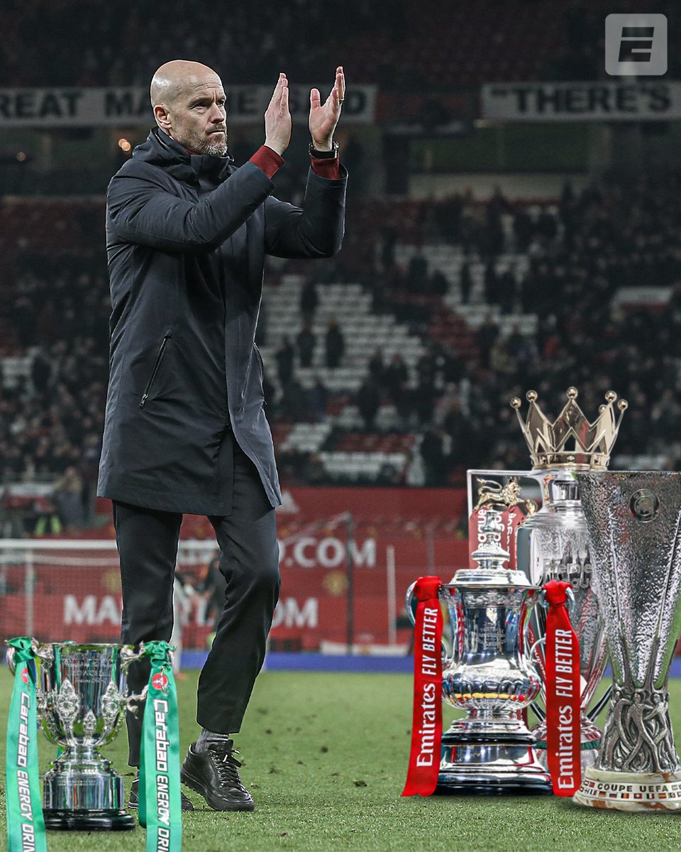 ESPNFC's tweet image. The QUADRUPLE is still on for Man United 🏆🏆🏆🏆