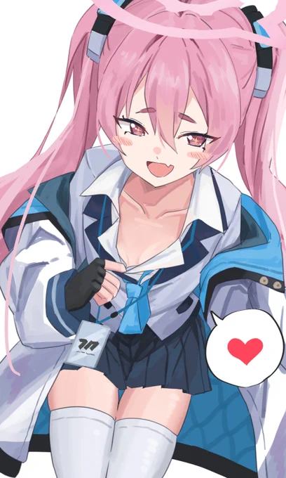 せんせ〜またお小遣いくださいよ～!え?これ以上はユウカ先輩に怒られる?……じゃあほら、いつもチラ見してる"ここ"見せてあげますよ 