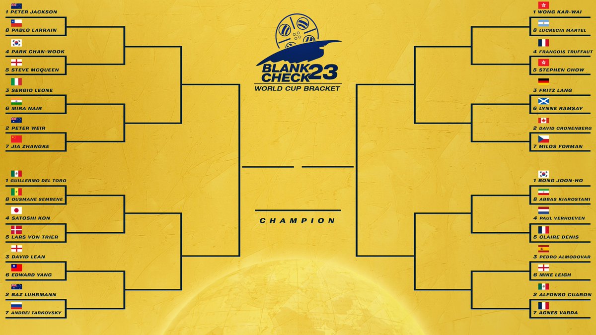 blankcheckpod's tweet photo. PRESENTING OUR FULL BRACKET FOR BLANK CHECK MARCH MADNESS 2023 🌎🌍🌏

Voting starts March 1st on https://t.co/pM9Zy0D0OD https://t.co/7UAOkcdqSL