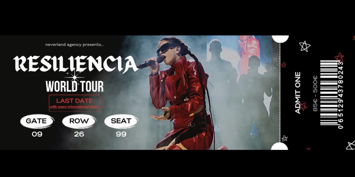 RESILIENCIATOUR's tweet photo. ⠀
⠀ ⠀ ⠀ ⠀ ⠀
    the RESILIENCIA WORLD tour invites you...

      ⠀    ⠀⠀⠀⠀   for the LAST DATE
      ⠀    ⠀⠀⠀⠀      in Paris, France.

⠀    ⠀    ⠀⠀⠀ ⠀⠀    ⠀————-

⠀    ⠀⠀⠀⠀        ⠀  9 pm, be ready !

⠀⠀ https://t.co/LOAN4zuGxB