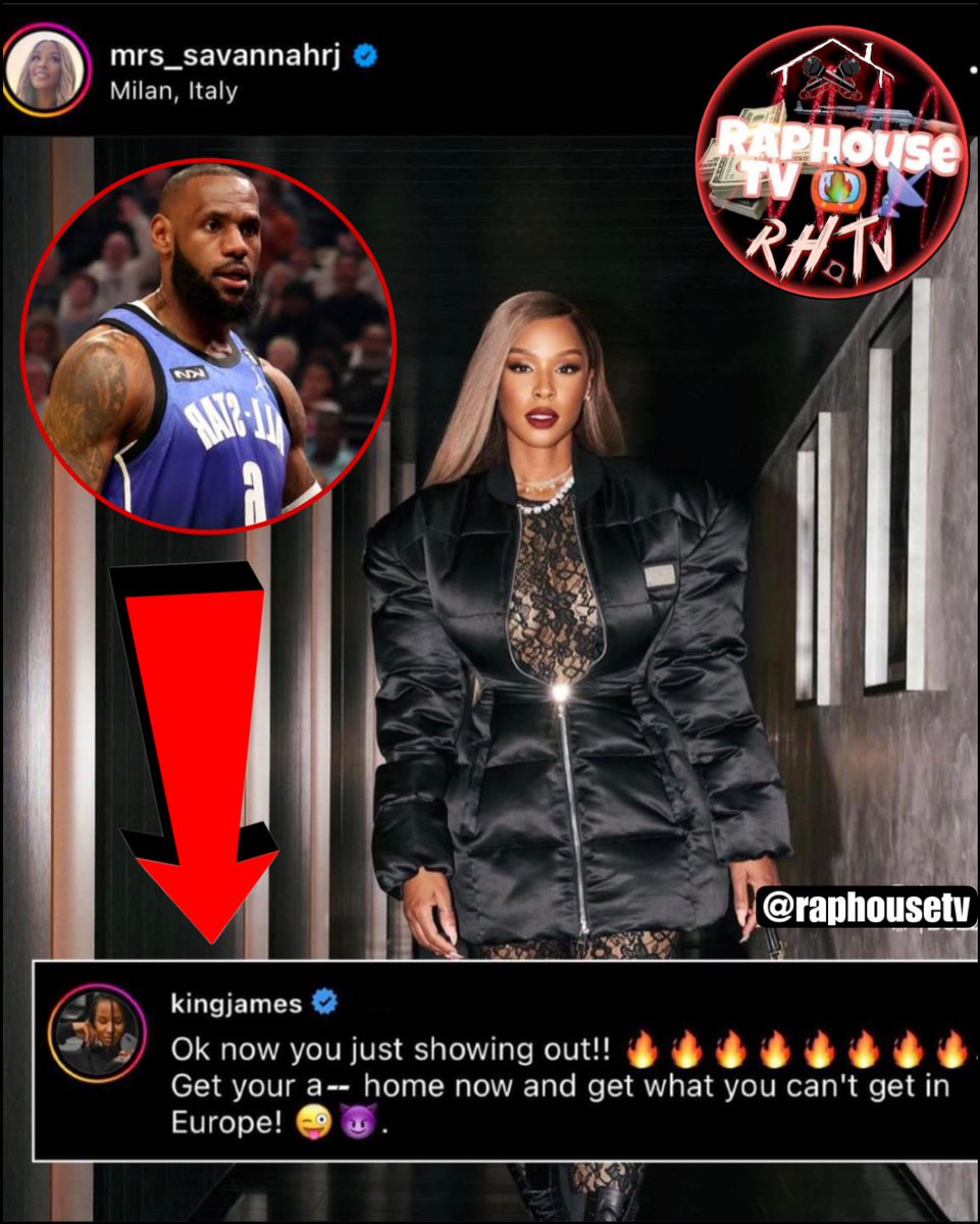 LeBron James out here Wylin on his Wife’s Savannah's Instagram Post🫣