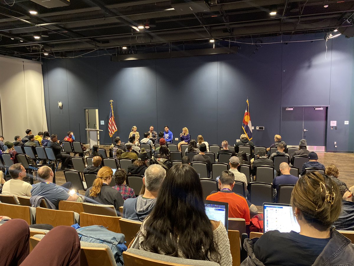 0xwaya's tweet photo. Awesome panel about DAO communities and how to contribute during #BuidlCamp #ETHDenver2023 @SporkDao @EthereumDenver https://t.co/1dgHOP1ECC