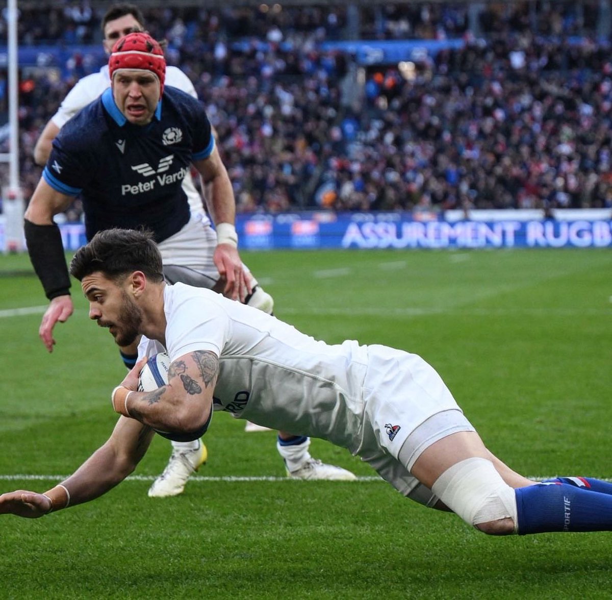 Belle réaction aujourd’hui 🇫🇷 #SixNations2023