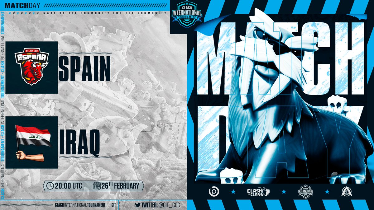 Deluxeluisete 17 (@deluxeluisete17) on Twitter photo En poco más de una hora tenemos directo de una guerraza de <a href="/CIT_COC/">CLASH INTERNATIONAL TOURNAMENT</a>
🇪🇦VS🇮🇶
El ganador se queda el primer puesto del grupo 👀 En poco más de una hora tenemos directo de una guerraza de <a href="/CIT_COC/">CLASH INTERNATIONAL TOURNAMENT</a>
🇪🇦VS🇮🇶
El ganador se queda el primer puesto del grupo 👀