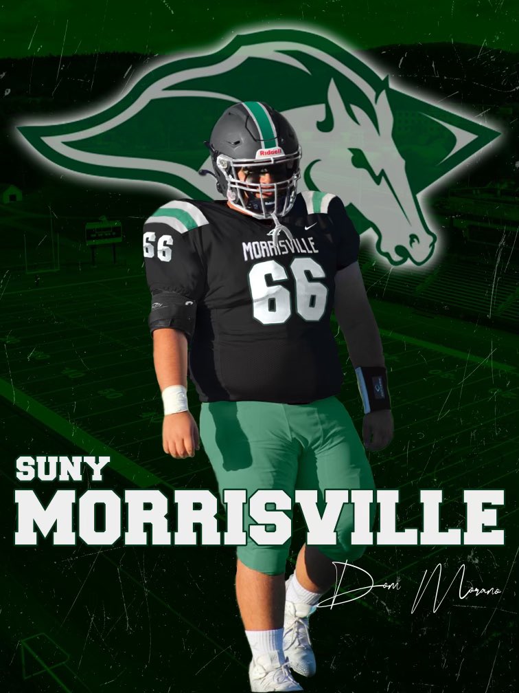 EastchesterFB's tweet photo. We would like to congratulate Dom Morano on his commitment to play football at SUNY Morrisville! We are proud of you and we know you will do great! #CollegeFootball #SectionOneFootball #Committed #EagleNation #CultureWins #EastchesterFootball @Eagle___Nation https://t.co/giE7d0TrPb