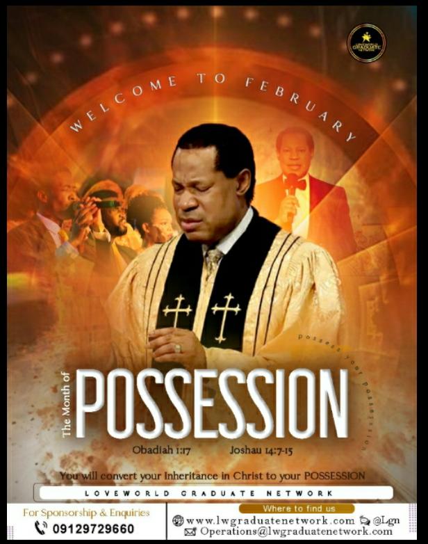 Na now I dey understand this month theme. Na now I dey get wetin Pastor See.